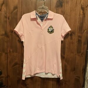 Tommy Hilfiger Light Pink Polo with Crest